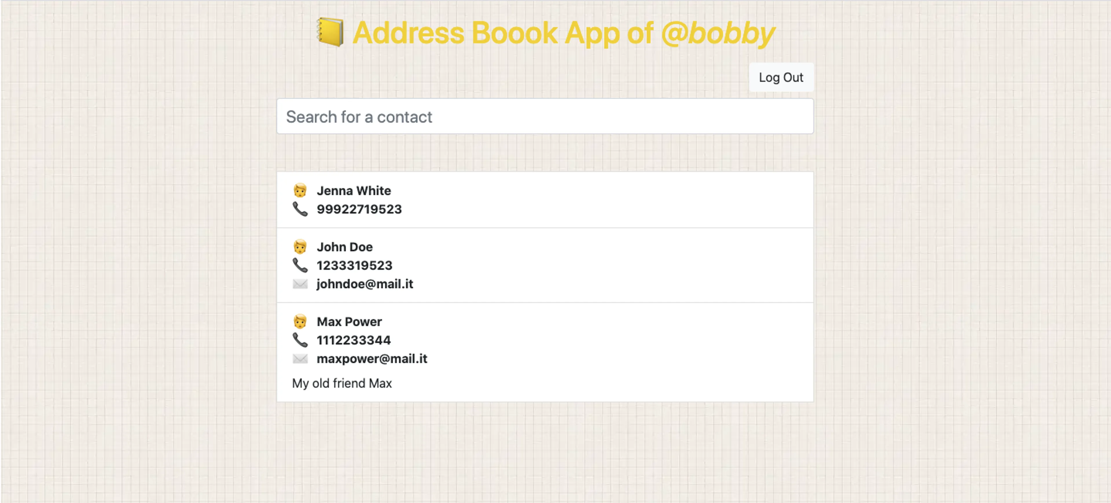 Address Book App